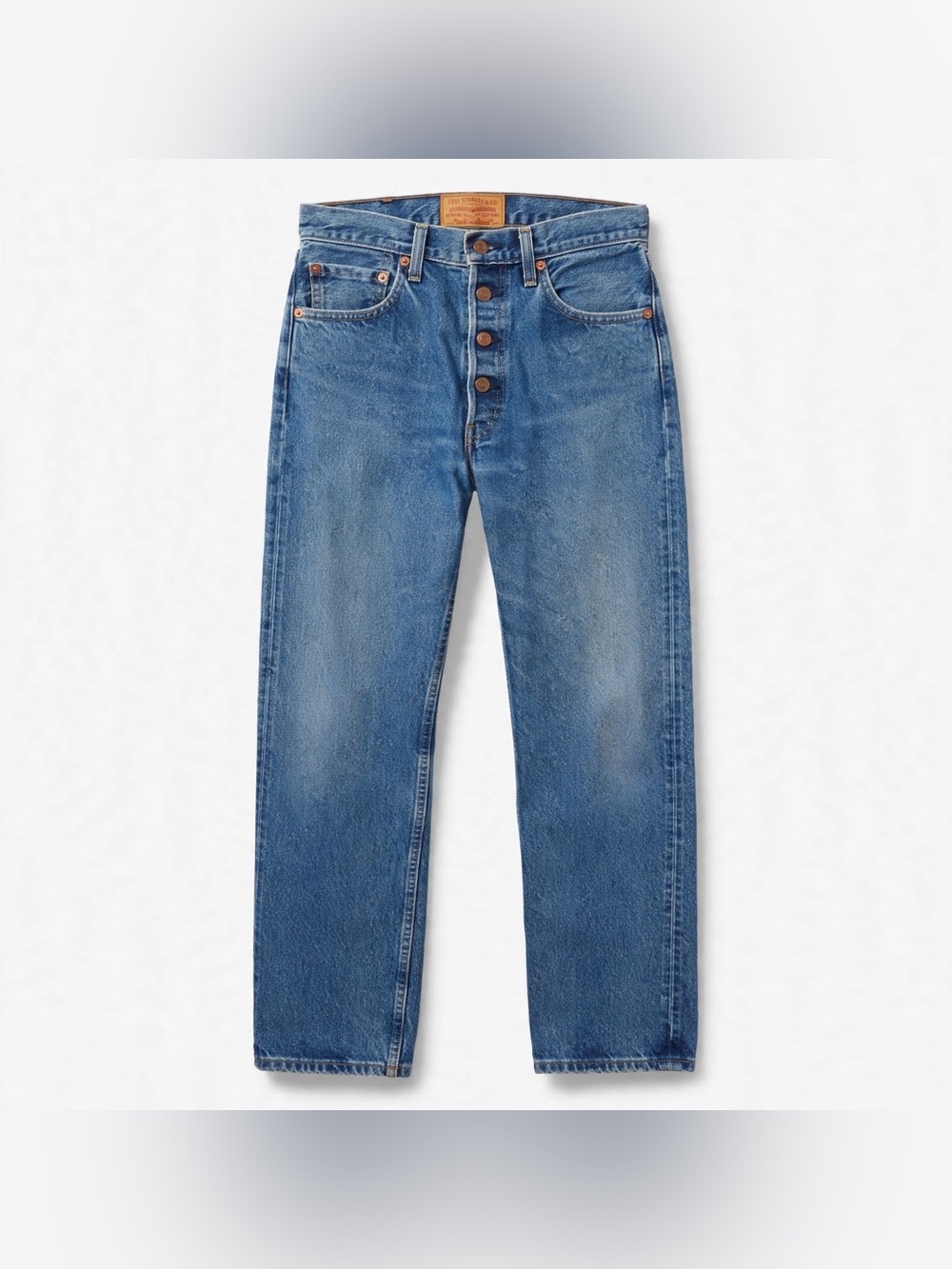 Levi's 501 Original Jeans Mens 36x34 Button Fly Big E Medium Wash